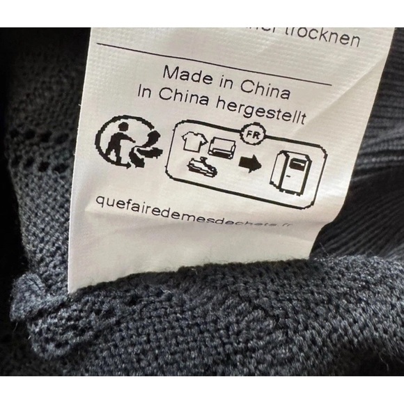 Grace Karin 2XL Black White Short Sleeve Cardigan Open Knit Sweater Preppy NWT - Picture 10 of 10